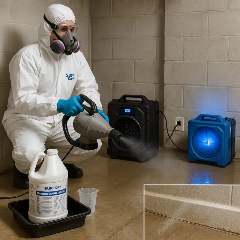 Sanitization and Odor Removal process in Summerland, CA